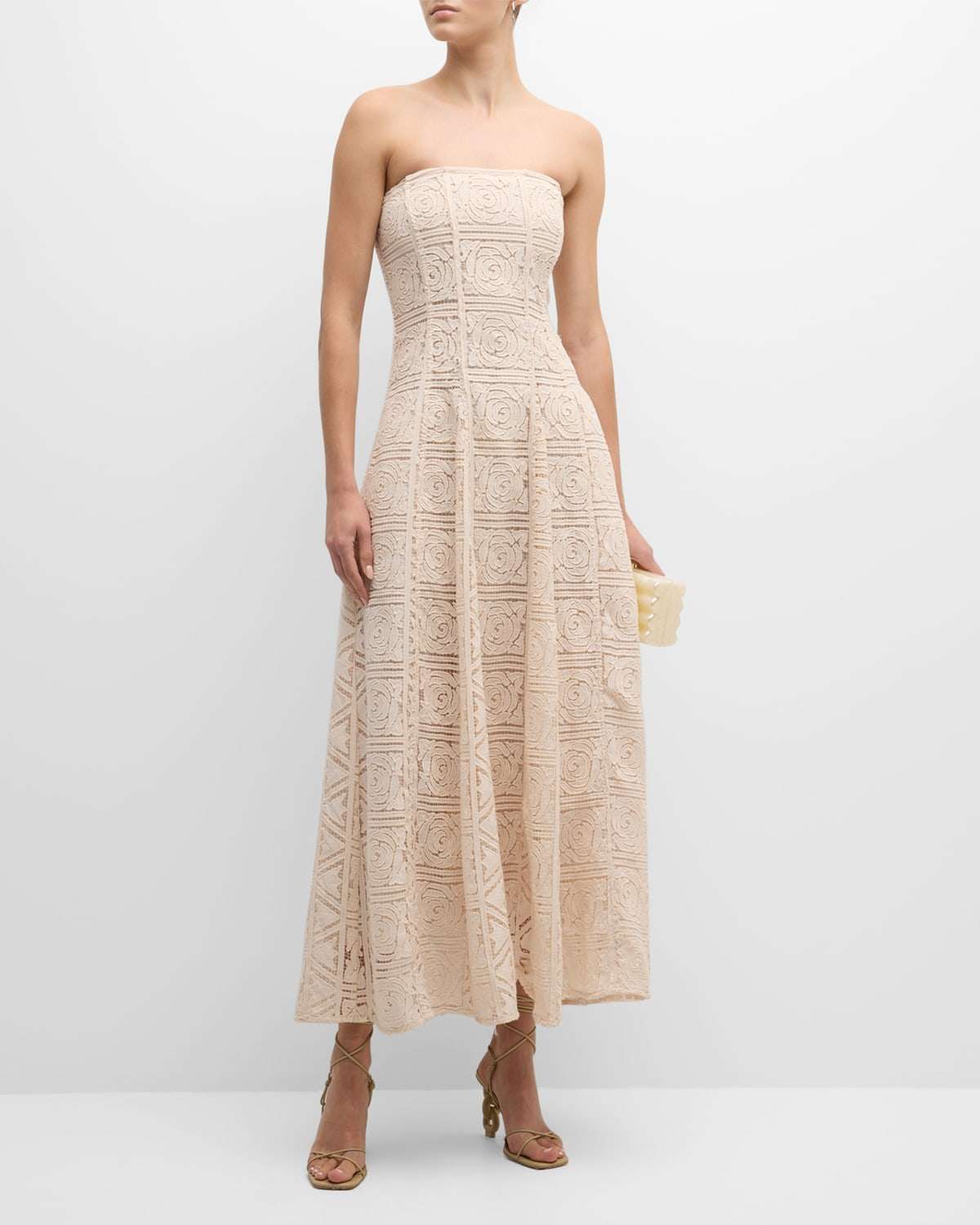 Alice + Olivia Dominique Floral-Embellished Ball Gown