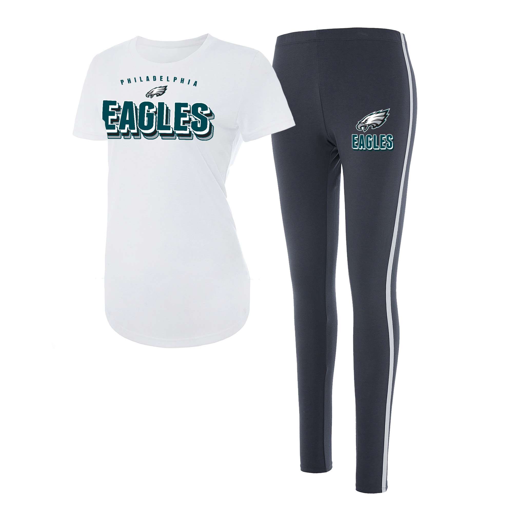 Philadelphia Eagles WEAR by Erin Andrews Women's Hem Shorts - Midnight Green