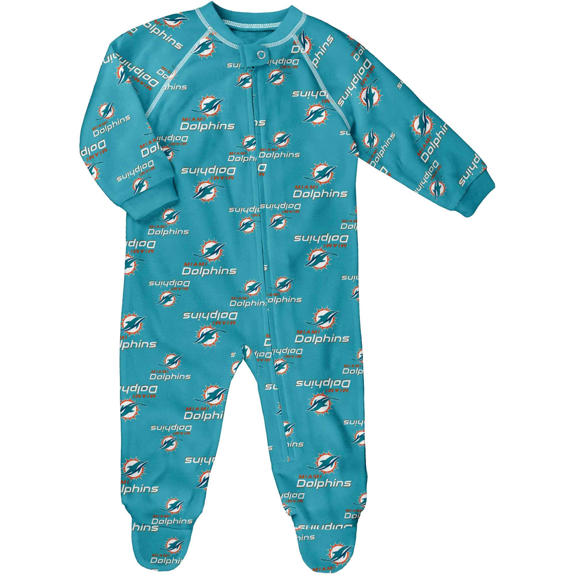 Miami Dolphins Girls Infant Cheer Captain Jumper Dress - Aqua