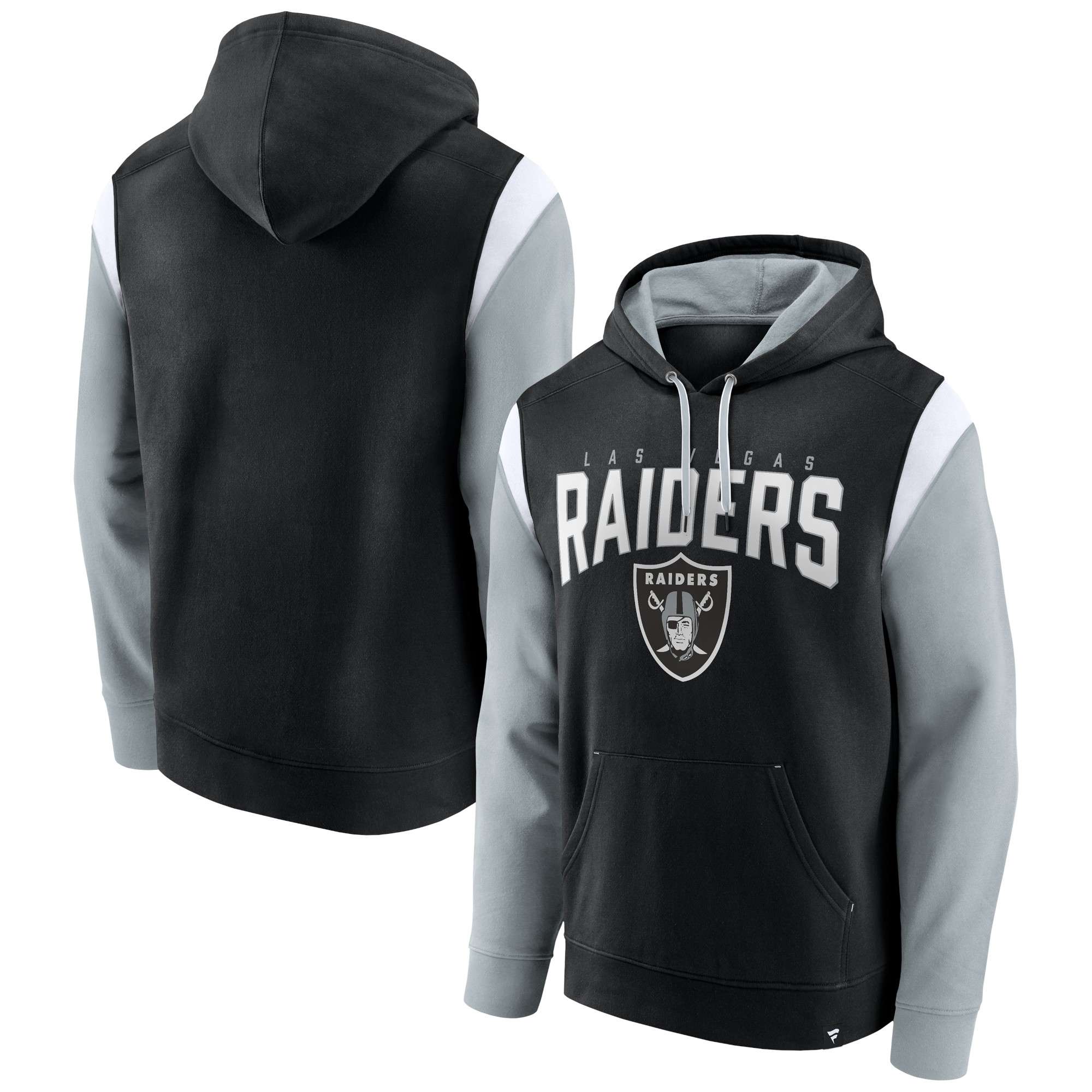 Men's Fanatics Branded Black Las Vegas Raiders Big & Tall Front Runner Pullover Hoodie