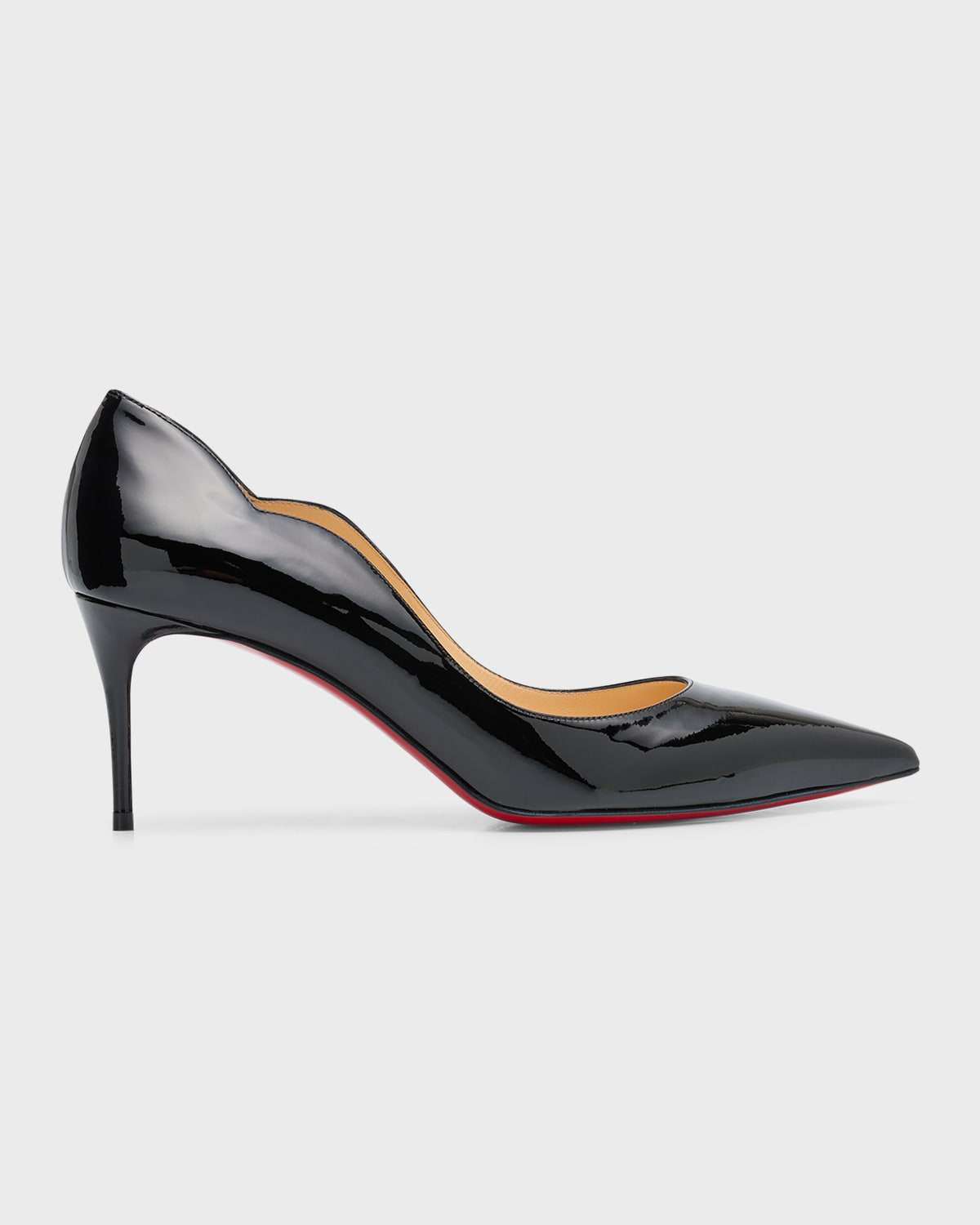 Christian Louboutin Pumppie Wallis Red Sole Crepe Satin Mary Jane Pumps, Black, Women's, 41eu, Pumps & High Heels Stilettos Pumps & High Heels