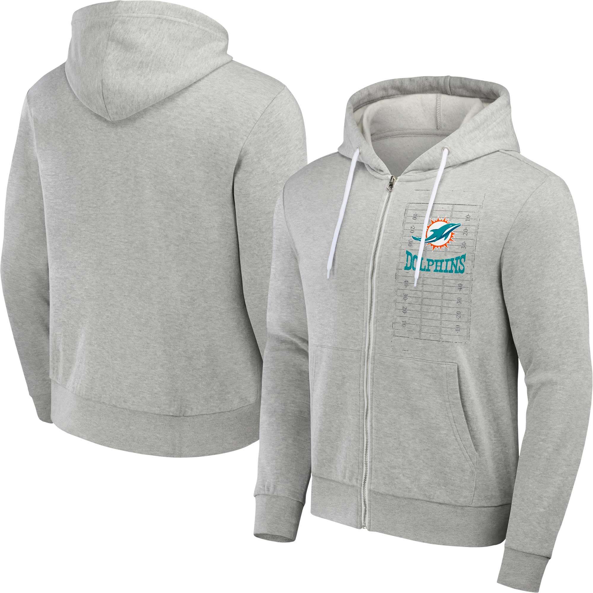 Miami Dolphins Domestic White Pullover Hoodie