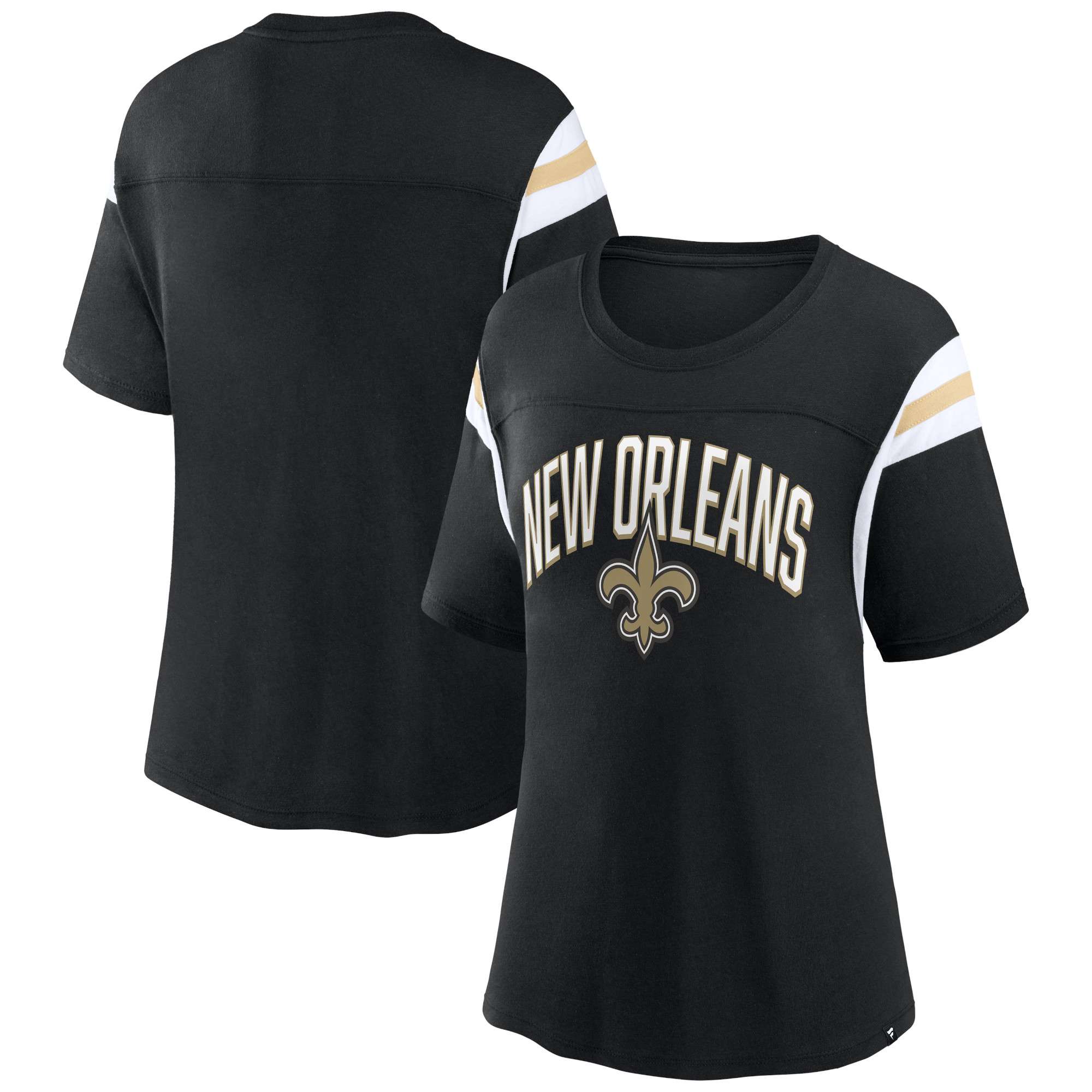 Women's New Orleans Saints G-III 4Her by Carl Banks Black Comfy Cord  Pullover Sweatshirt