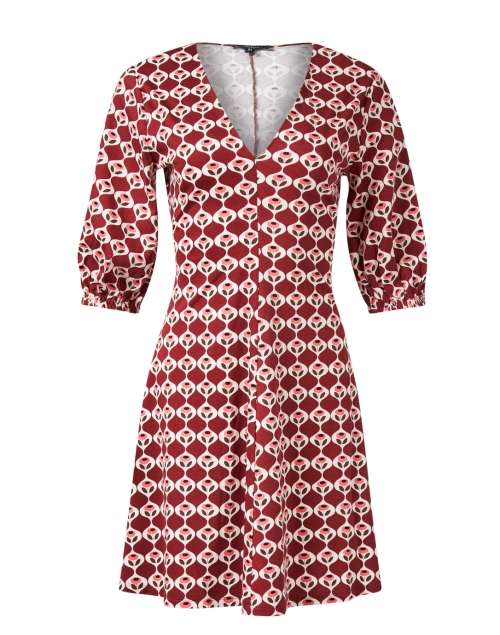 Blue and White Print Crepe Dress | Halsbrook | ShopRunner