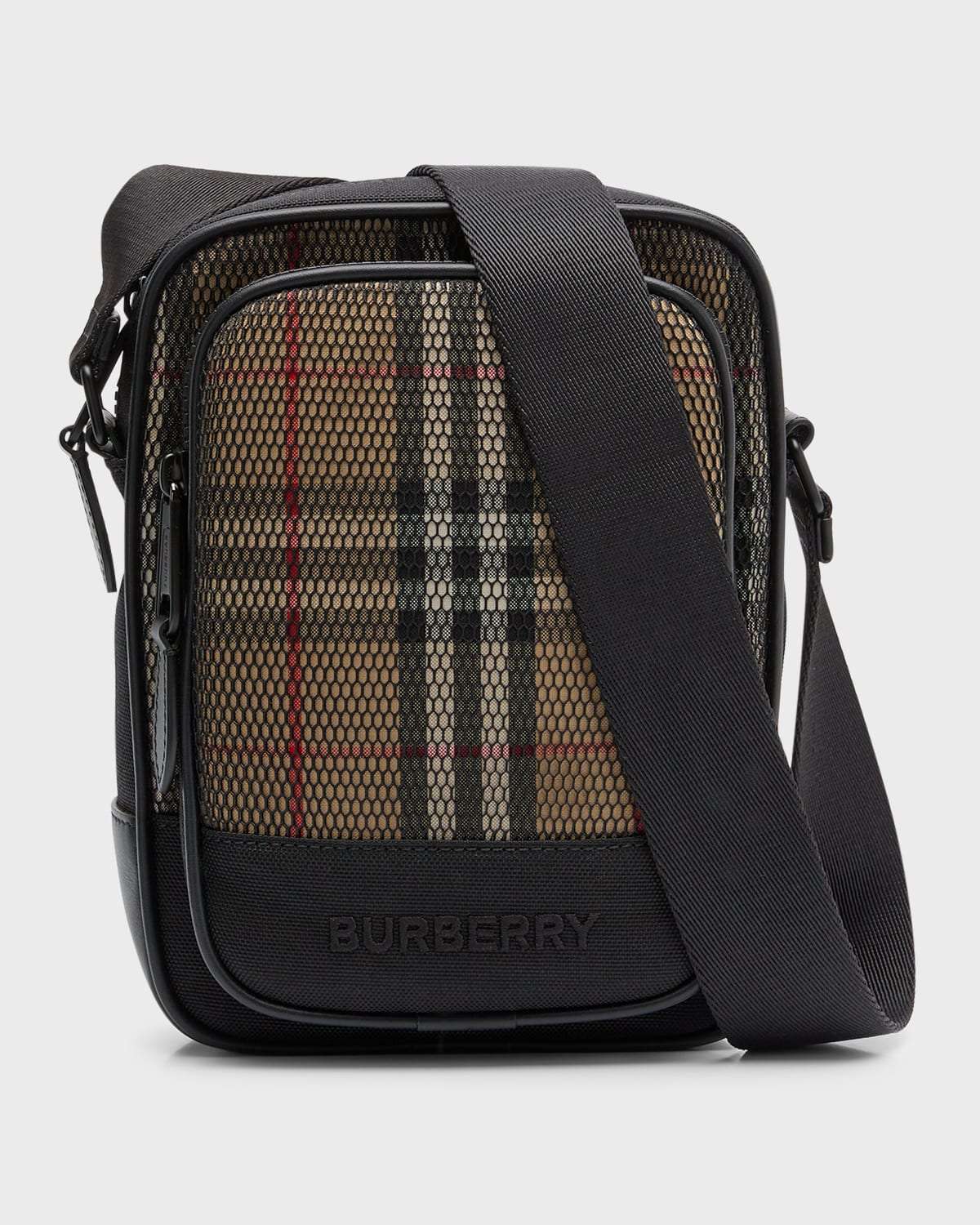 Men's Cassette Medium Urban Leather Wave Crossbody Bag