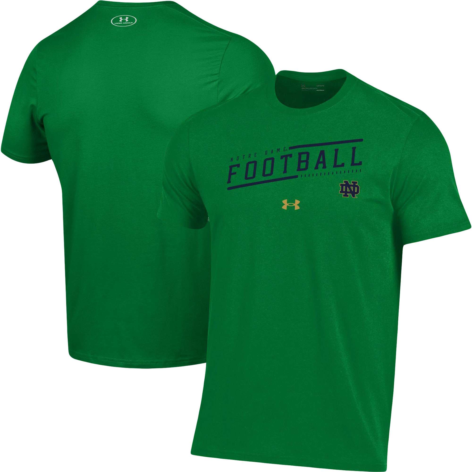 Men's Under Armour White/Navy Notre Dame Fighting Irish Iconic