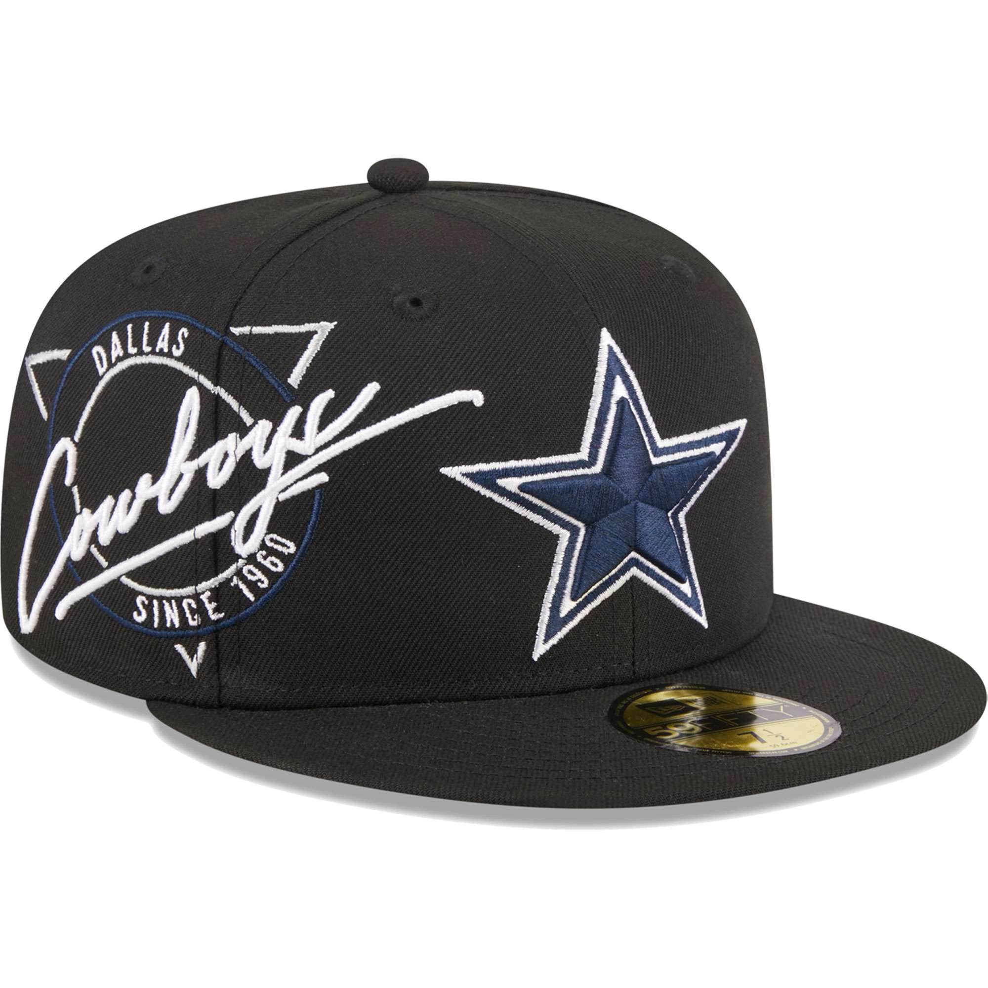 Dallas Cowboys New Era Field Patch 59FIFTY Fitted Hat - Navy