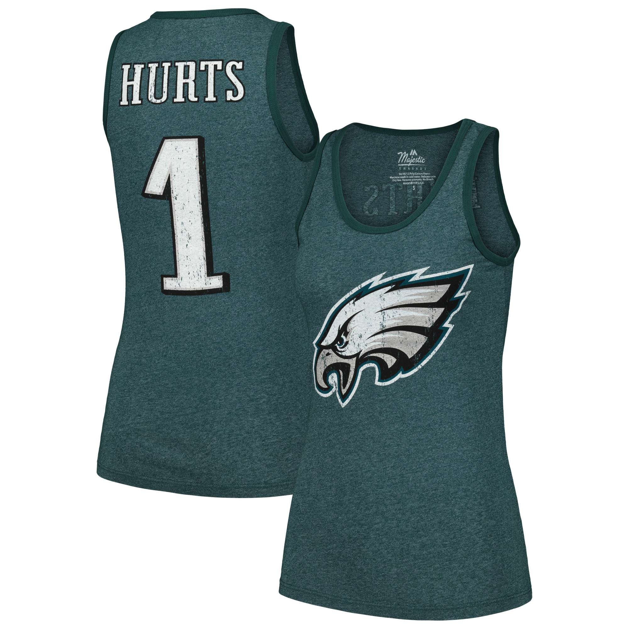 Women's Majestic Heathered Gray Philadelphia Eagles Plus Size