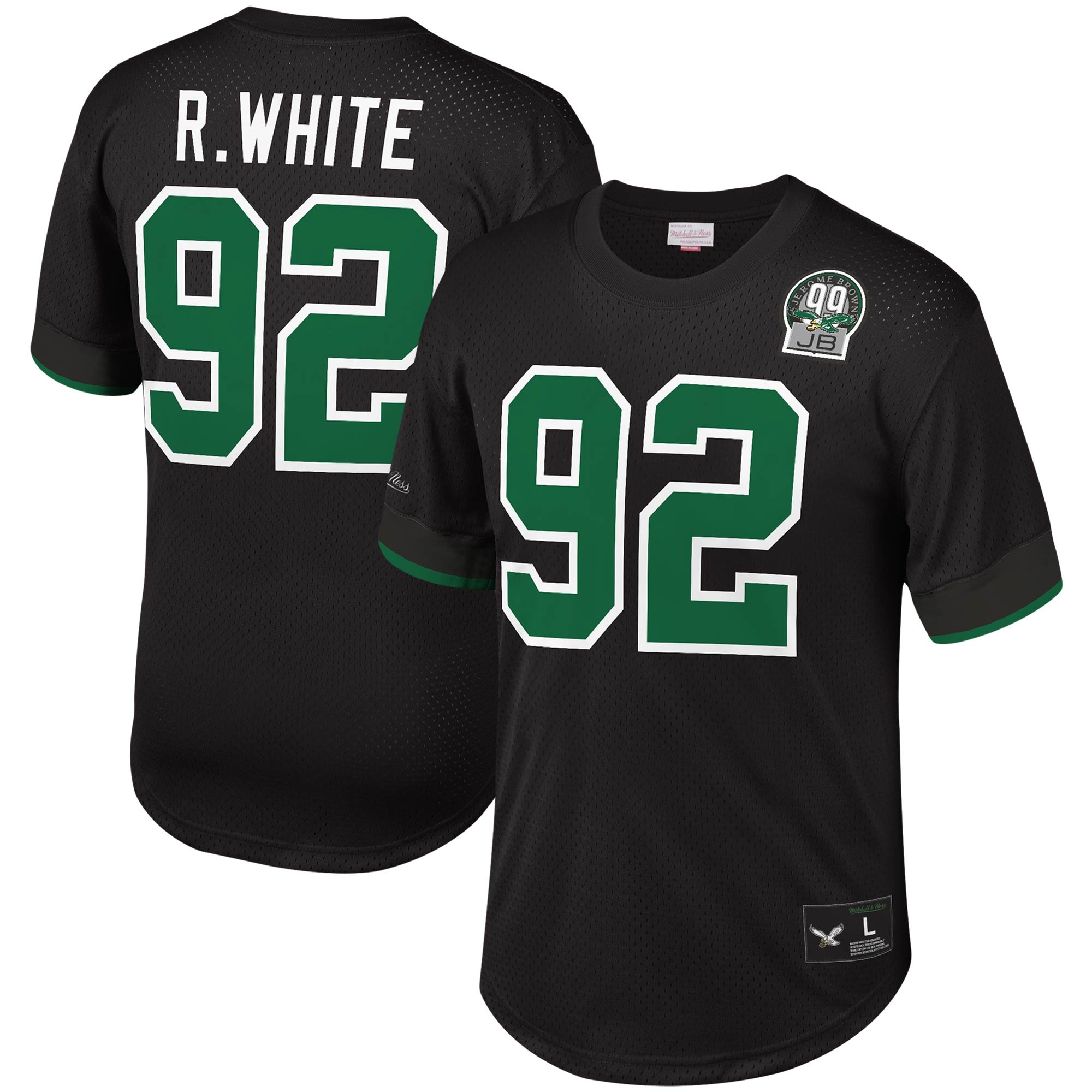 Men's Philadelphia Eagles Reggie White Mitchell & Ness White Legacy Replica  Jersey