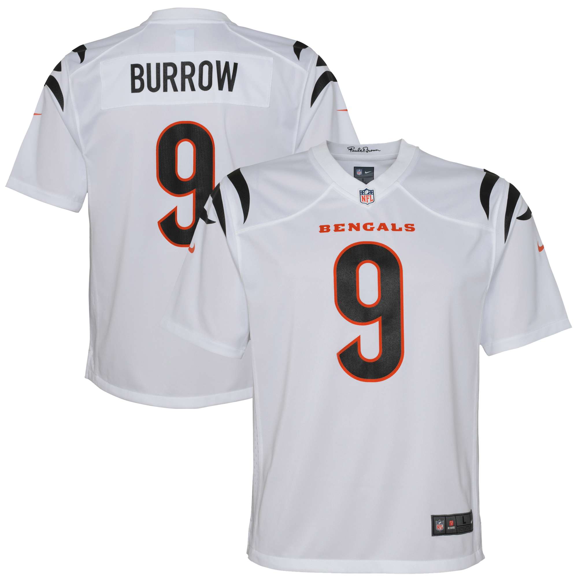 Nike NFL Cincinnati Bengals Atmosphere (Joe Burrow) Women's Fashion  Football Jersey. Nike.com