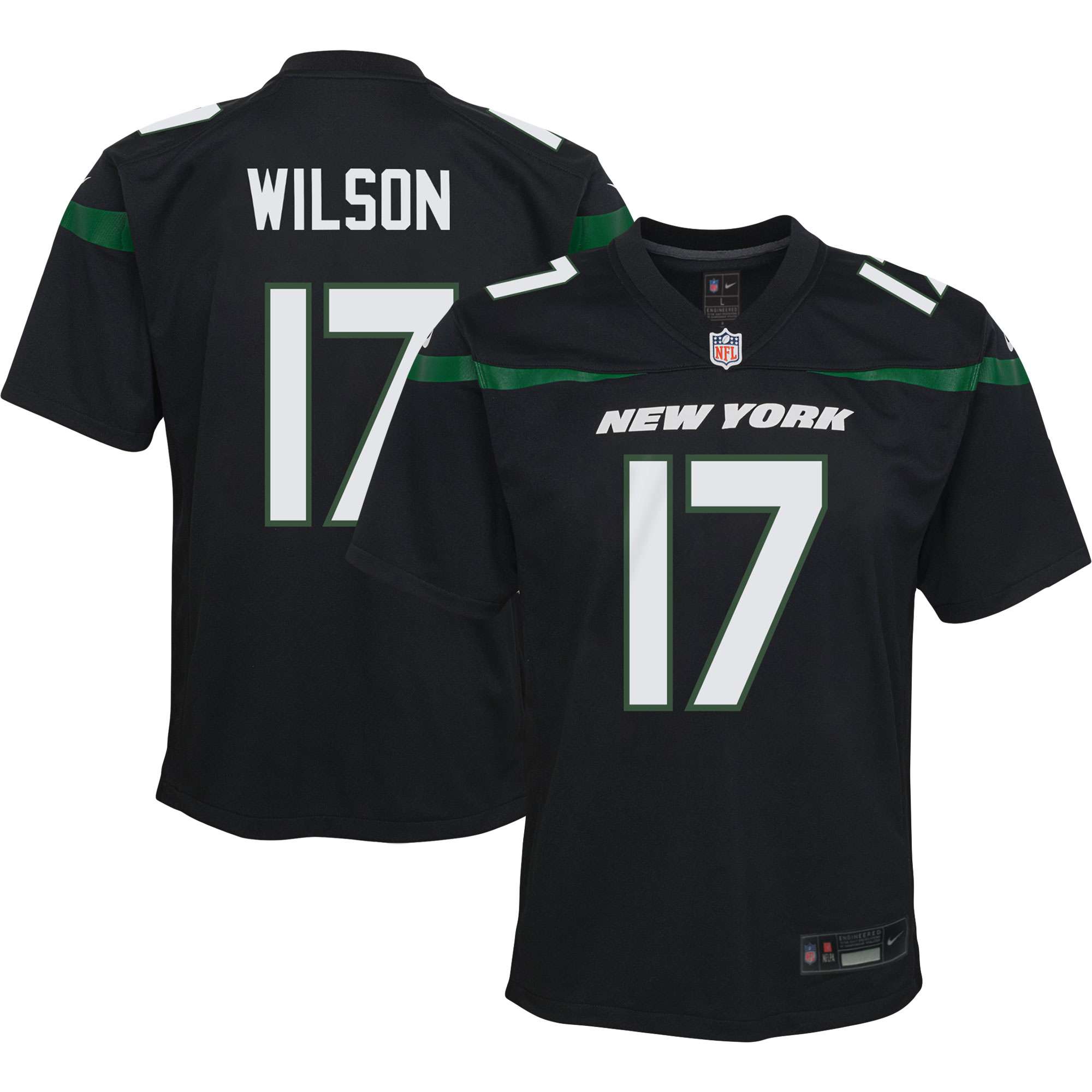 Men's Nike Garrett Wilson White New York Jets Legacy Vapor F. U.S. E. Limited Jersey