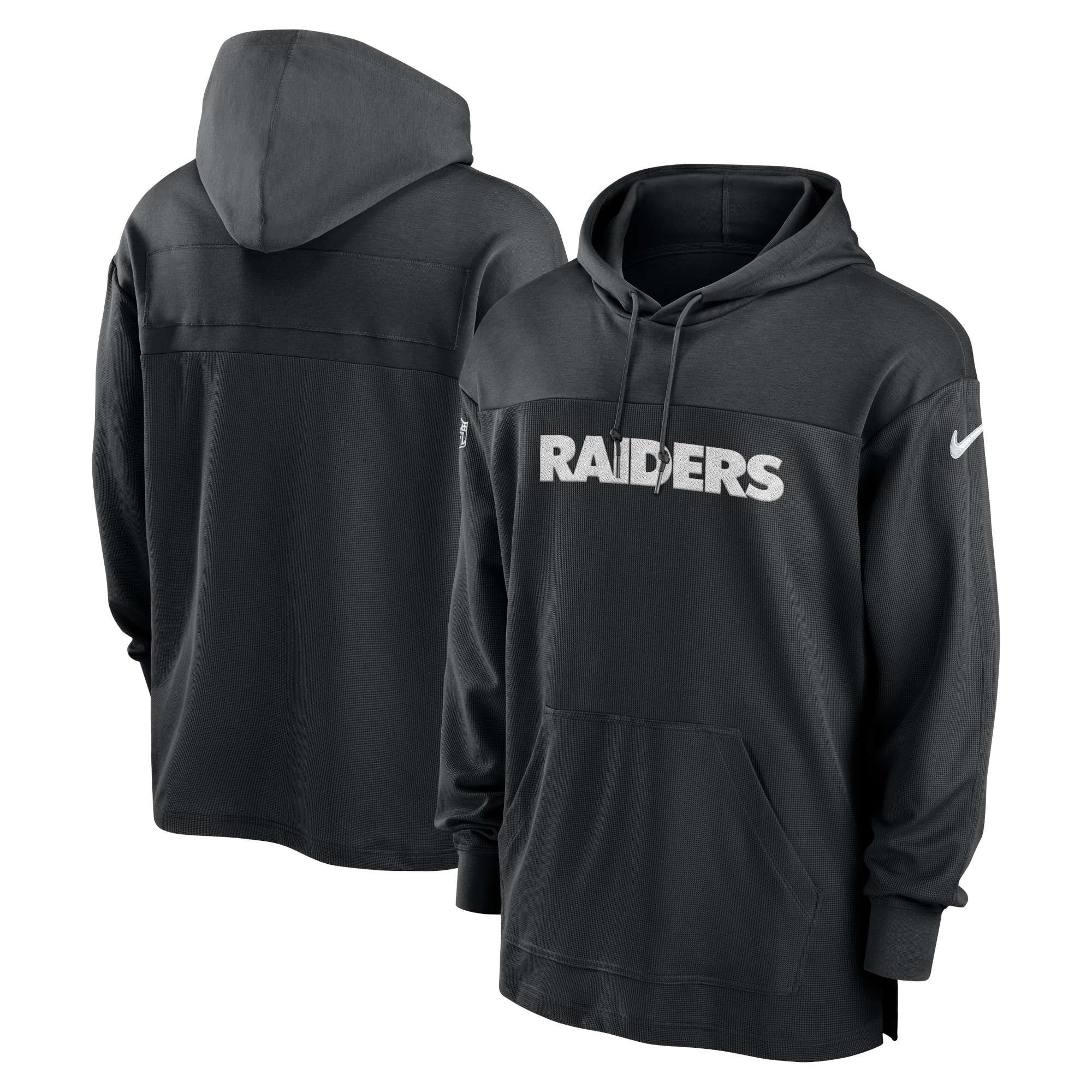 Men's Las Vegas Raiders Nike Heather Black Slub Fashion Long