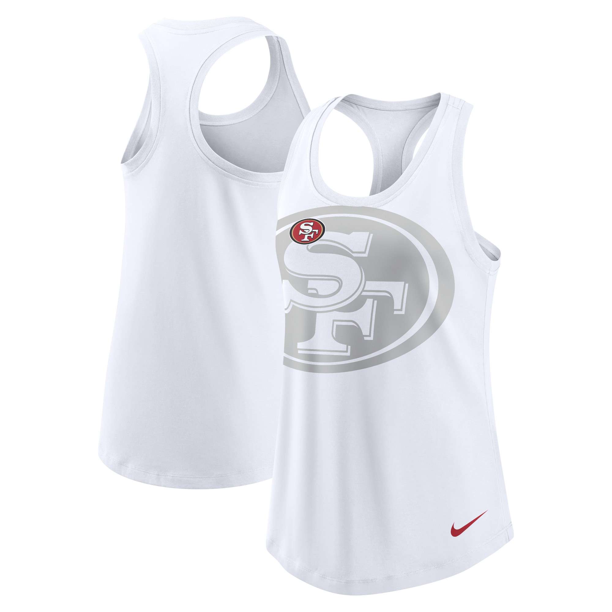 San Francisco 49ers WEAR by Erin Andrews Women's Lace-Up Tank Top