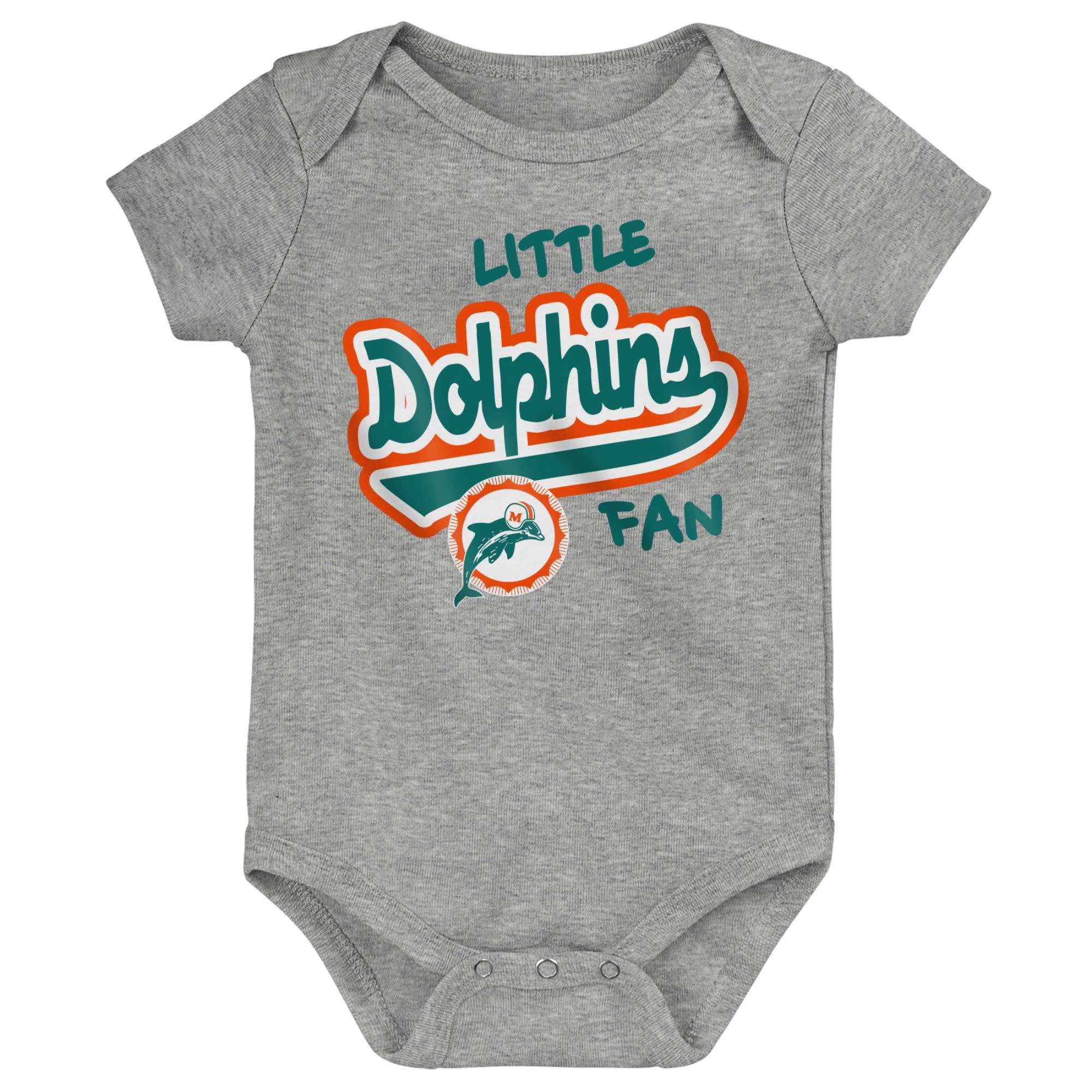 Toddler Aqua Miami Dolphins Allover Print Raglan Full-Zip Sleeper