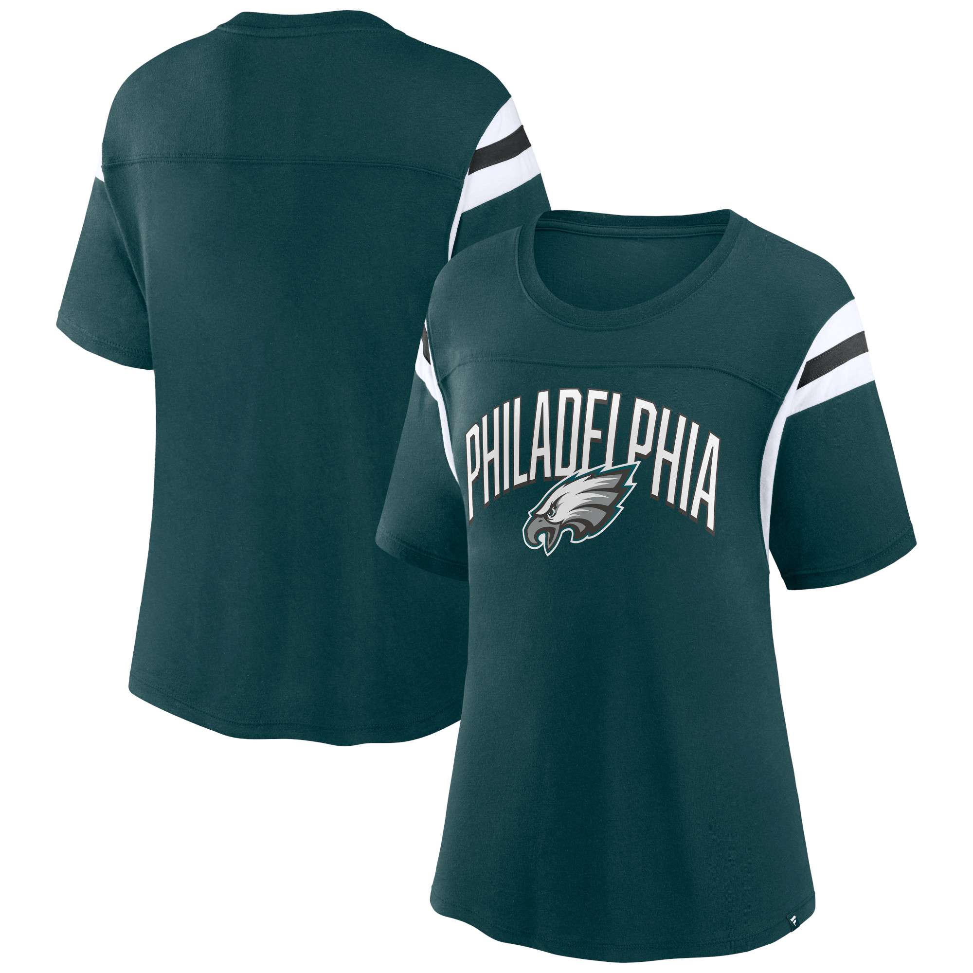 Women's WEAR by Erin Andrews White Philadelphia Eagles Lace-Up Tank Top