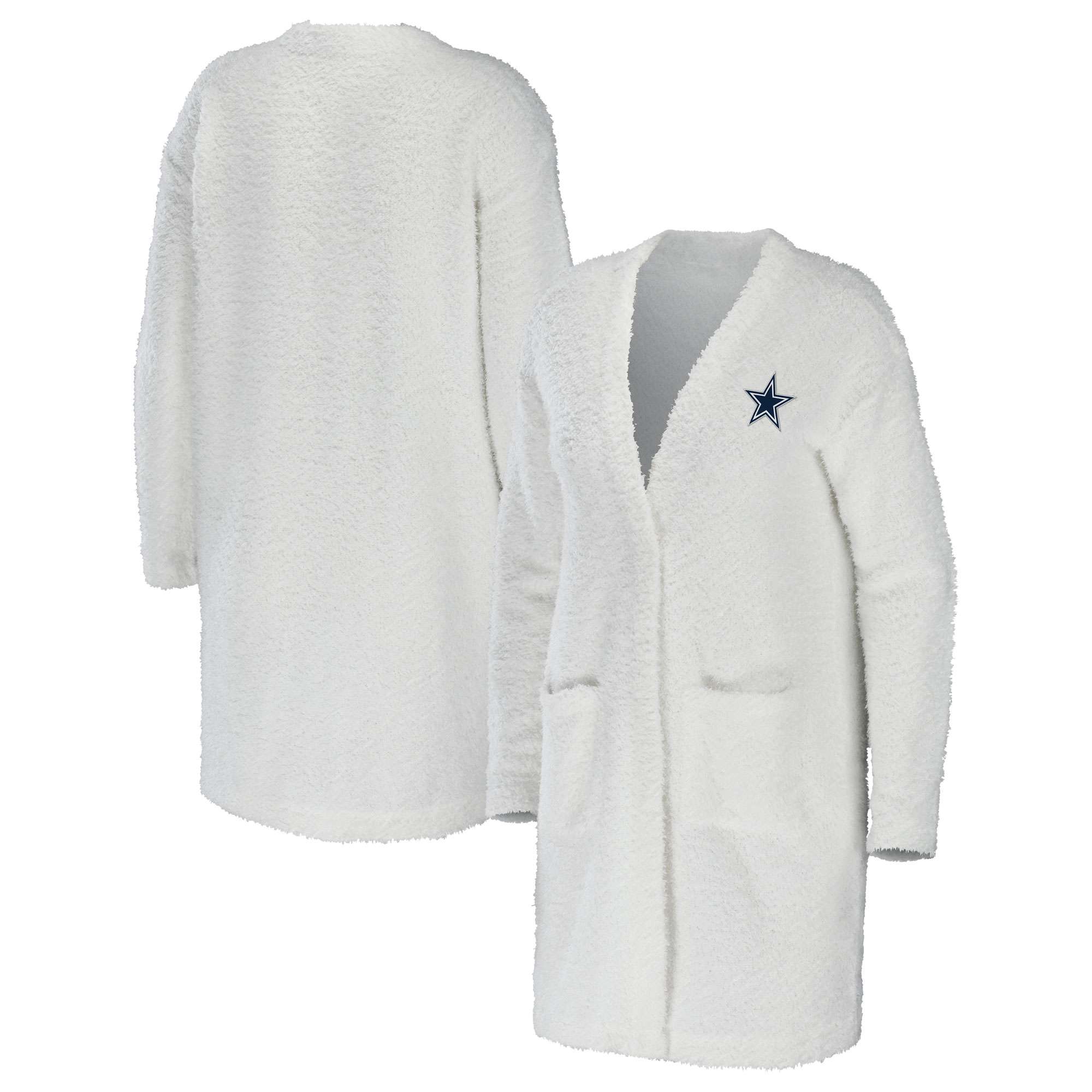 Women's WEAR by Erin Andrews Silver Dallas Cowboys Colorblock Lightweight  Full-Zip Hoodie in 2023