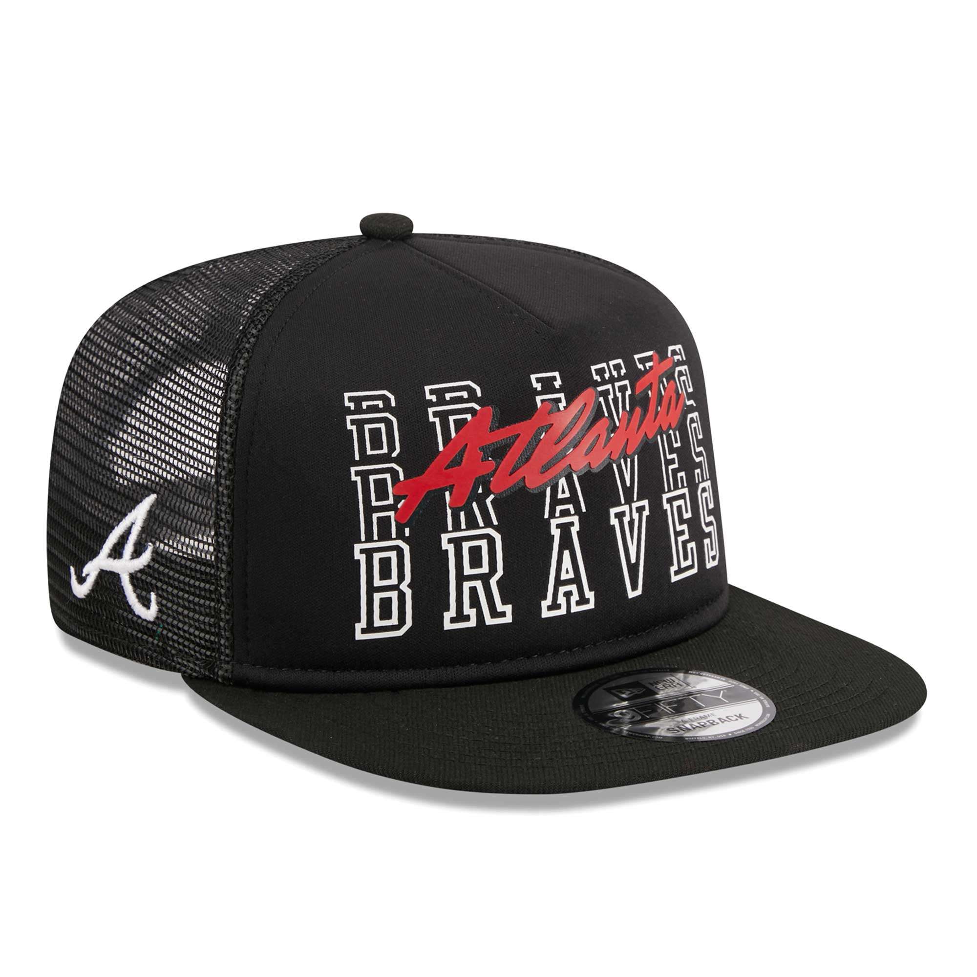 Men's Mitchell & Ness Royal Atlanta Braves Cooperstown Collection Circle Change Trucker Adjustable Hat